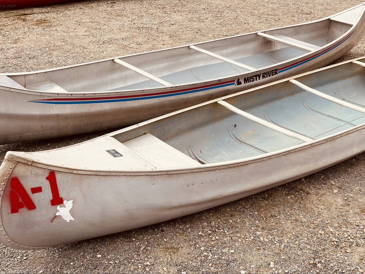 Yep, a 1970's Aluminum Canoe
